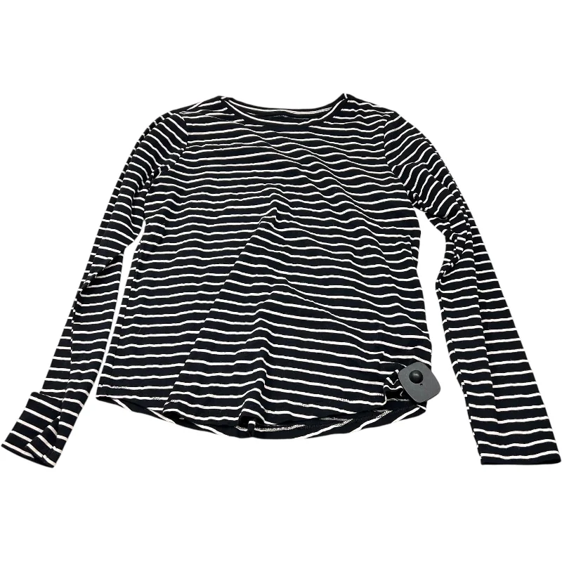 Trench Coats Top Long Sleeve By Sonoma In Striped Pattern, Size: Xs