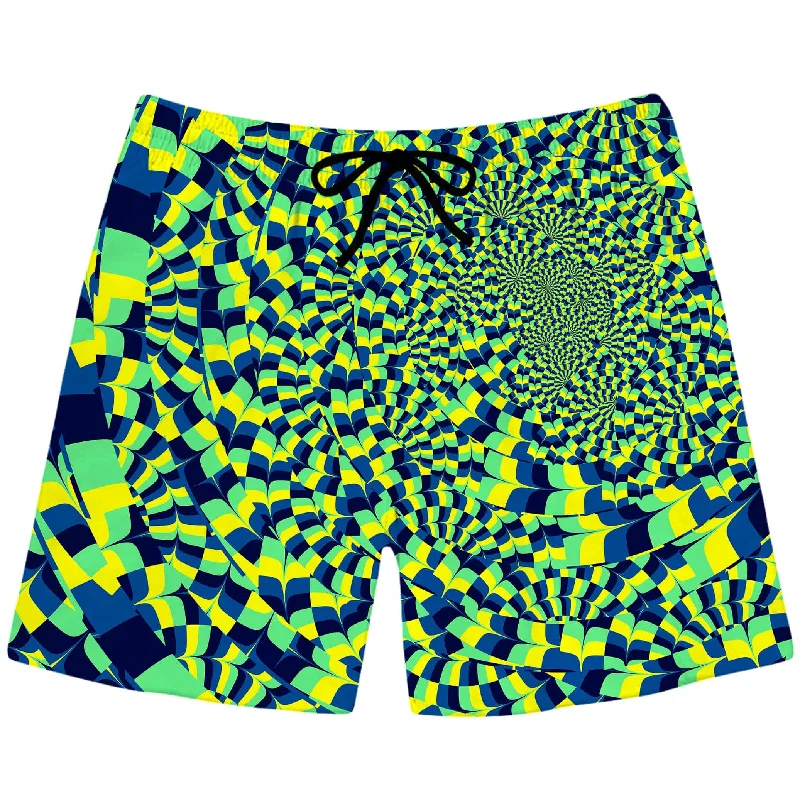 Turtleneck Sweaters Green Portal Swim Trunks