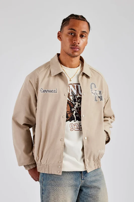 Streetwear Look CN Twill Harrington Jacket - Beige