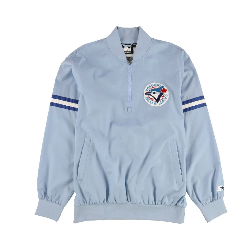 Graphic Caps STARTER Mens Toronto Blue Jays Logo Varsity Jacket, Blue, Large (Regular)