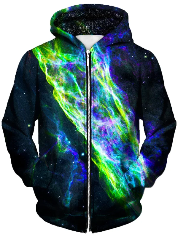 Casual Hoodies Electric Wave Unisex Zip-Up Hoodie