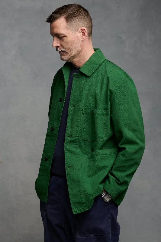 Fleece Jackets Men's Chore Jacket - Bottle Green