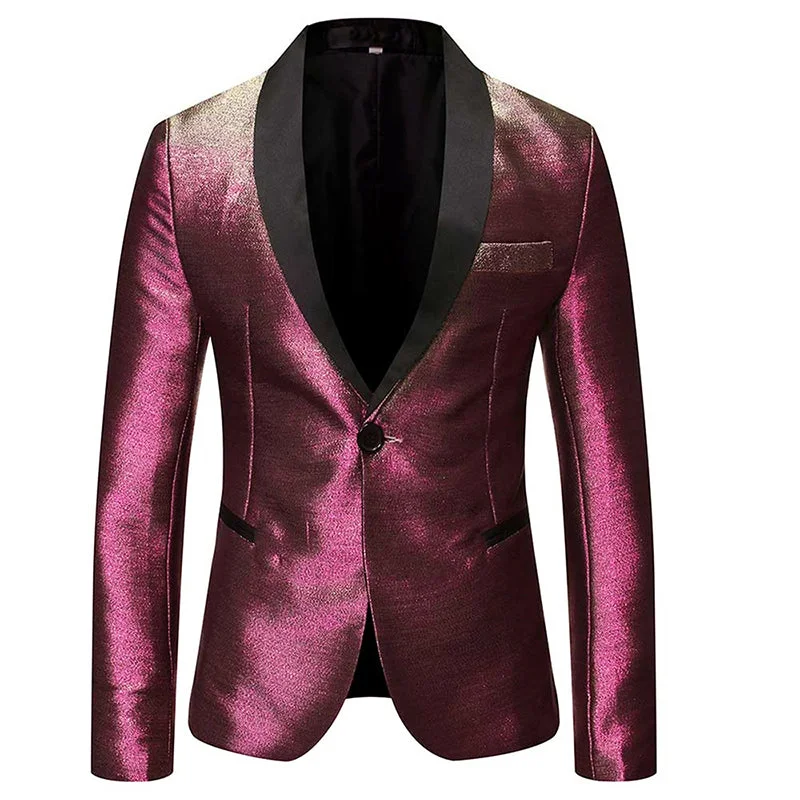 Preppy Pants Magic Burgundy Tuxedo Jacket Luxury Prom Blazer