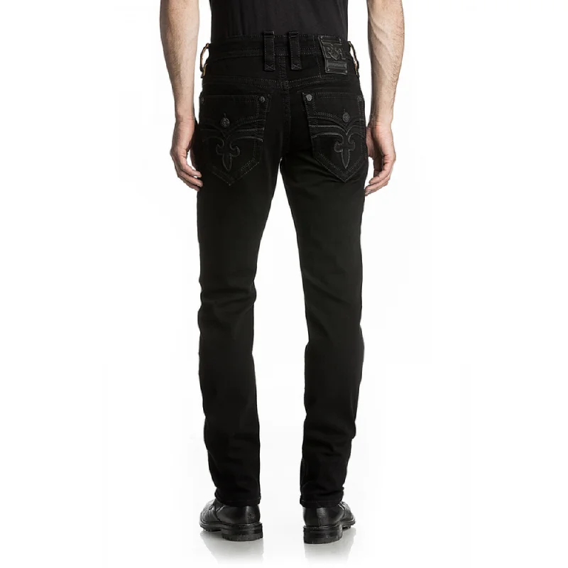 Trendy Outerwear Rock Revival Mens Arther Alternative Straight Jeans - RP2311A200