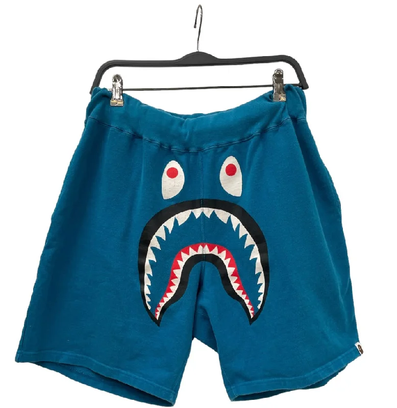 Casual Blazers BAPE/Shorts/M/Cotton/BLU/Graphic/SHARK SHORTS TEAL