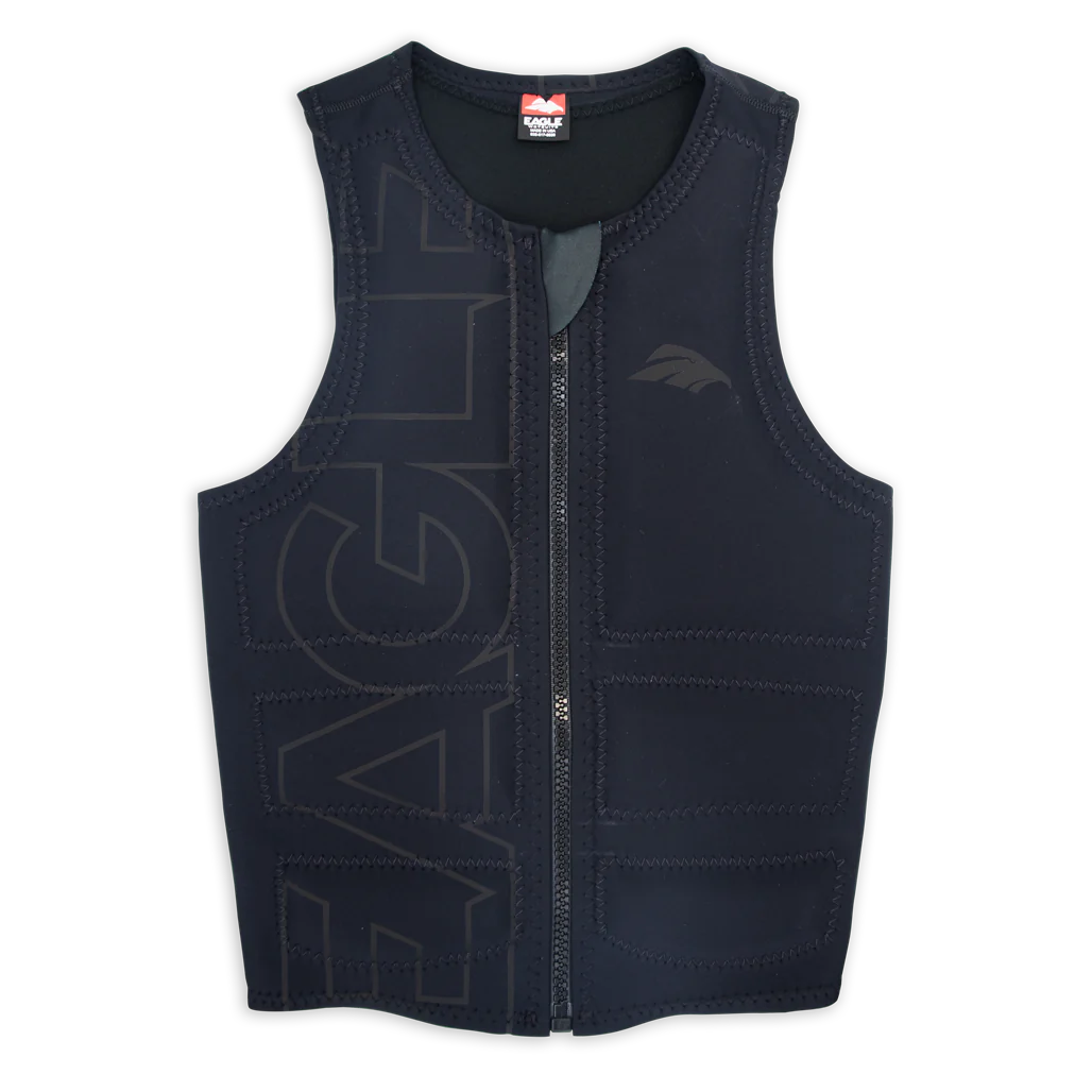 Boho Menswear Men's Eagle Pro Logo Highlight Vest - Black