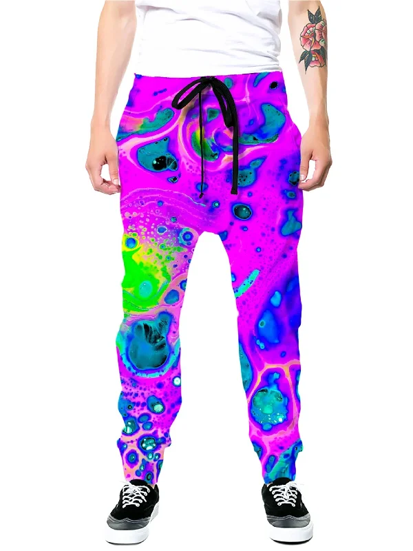 Printed Trousers Neon Drip Joggers