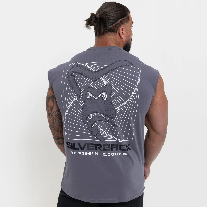 Street Tees Portal Cut-Off T-Shirt - Grey