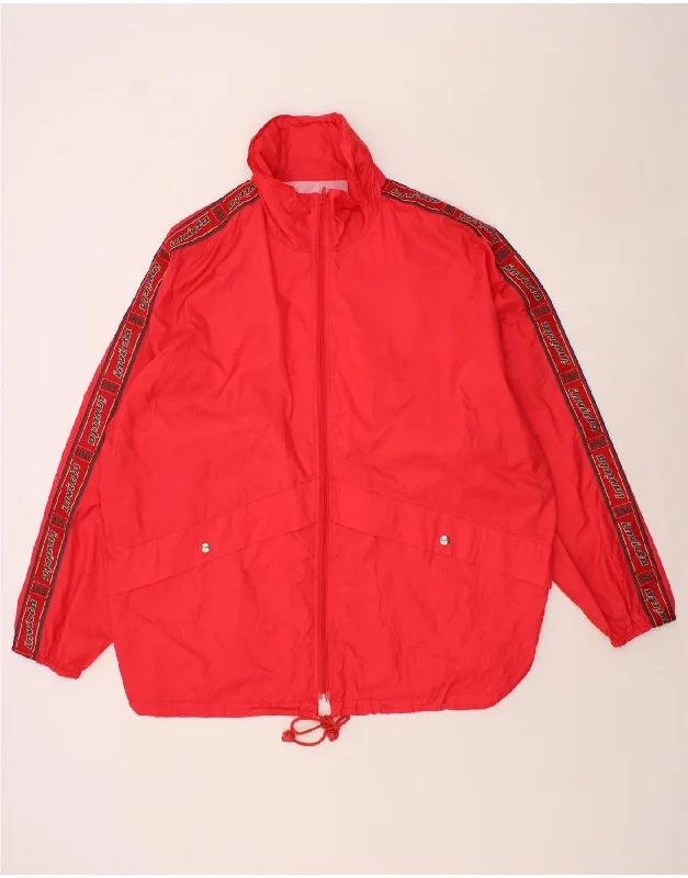 Modern Style INVICTA Mens Hooded Rain Jacket XL Red Polyamide