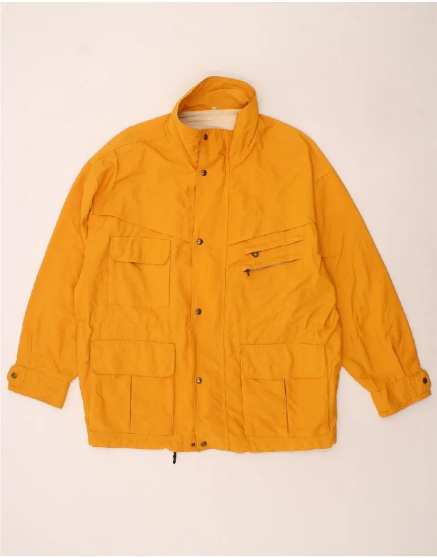 Fashion Basics VINTAGE Mens Utility Jacket UK 40 Large Yellow