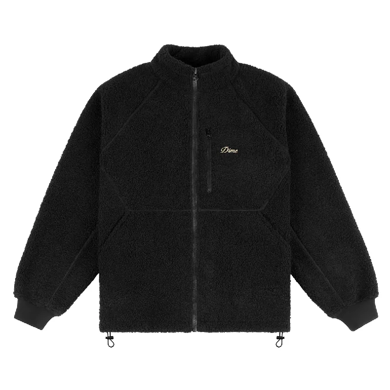 Urban Apparel Dime Polar Fleece Sherpa Zip - Black