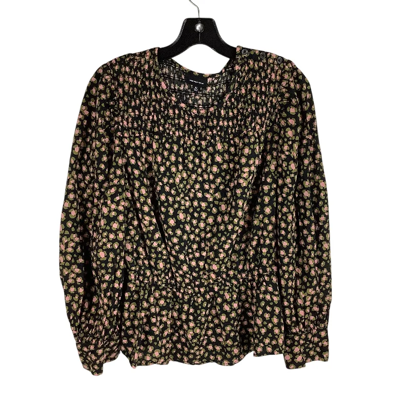 Summer Tees Top Long Sleeve By Who What Wear In Animal Print, Size: Xl