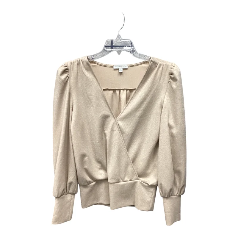 Rugged Jackets Top Long Sleeve By Allison Joy In Gold, Size: S