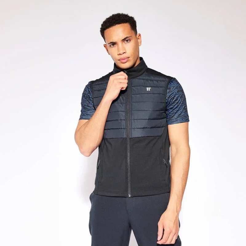 Leather Sneakers Lightweight Hybrid Gilet - Black