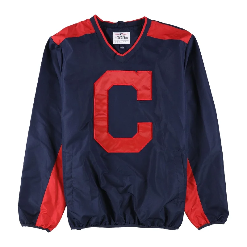 Comfortable Pants G-III Sports Mens Cleveland Indians Windbreaker Jacket, Blue, XX-Large