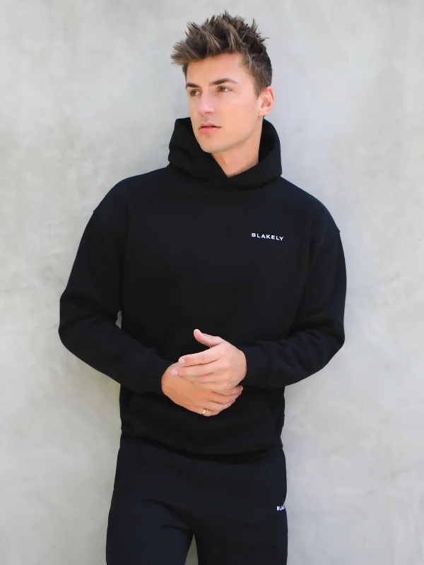 Heavy Coats Series Relaxed Hoodie - Black