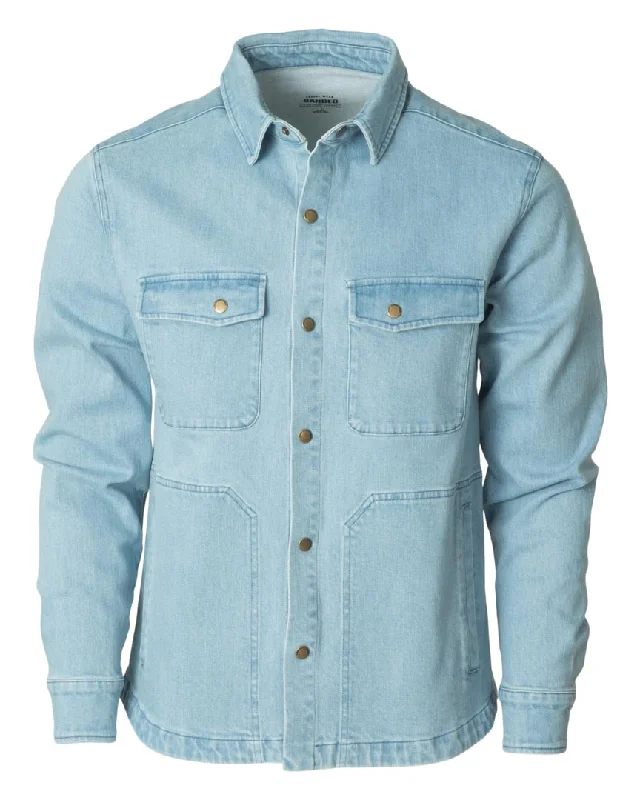 Parkas Style Denim Camp Shirt