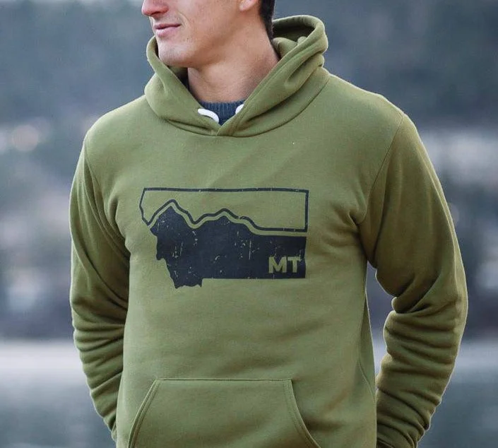 Casual Cardigans Montana Mountains Hoodie (unisex)