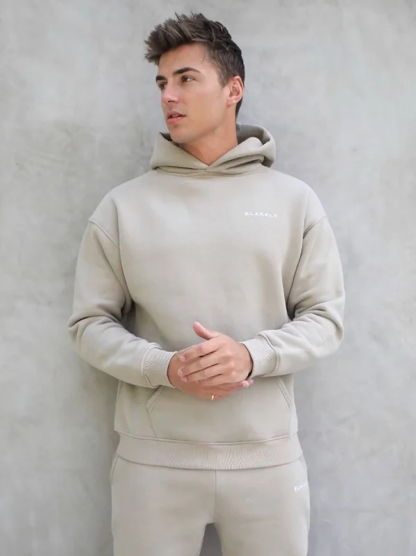 Designer Gloves Series Relaxed Hoodie - Washed Khaki