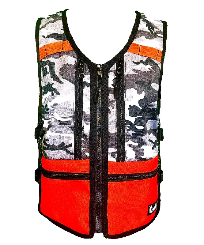 Fleece Jackets Grom WhatVest - Snow Camo/Orange