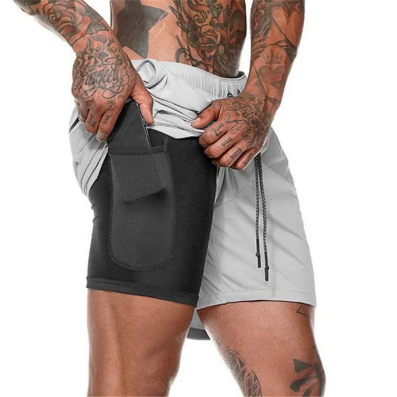 Everyday Outfits Men 2 in 1 Running Shorts