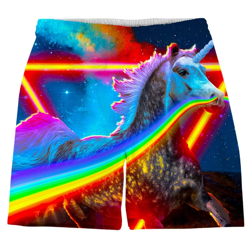 Button-down Shirts Rainbow Unicorn Weekend Shorts