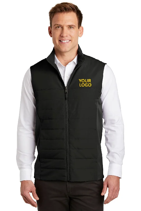 Varsity Jackets Port Authority Collective Insulated Branded Vests, Deep Black