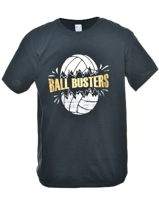 Relaxed Fit Ball Busters Printed T-shirt - L