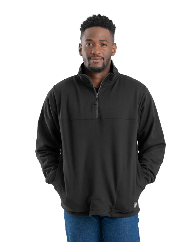 Relaxed Fit Heritage Thermal-Lined Quarter-Zip Sweatshirt