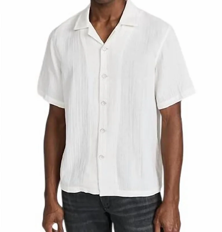 Summer Tees Avery Gauze Shirt In White