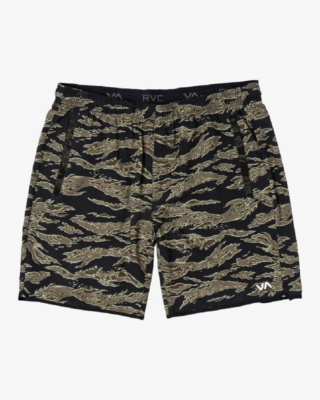 Casual Cardigans Yogger Stretch 17" Athletic Shorts - Tiger Camo