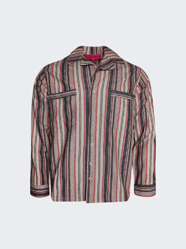 Stylish Blazers Leisure Stipe Shirt