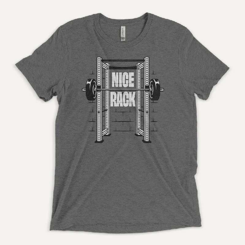 Fashion Basics Nice Squat Rack Men’s Triblend T-Shirt