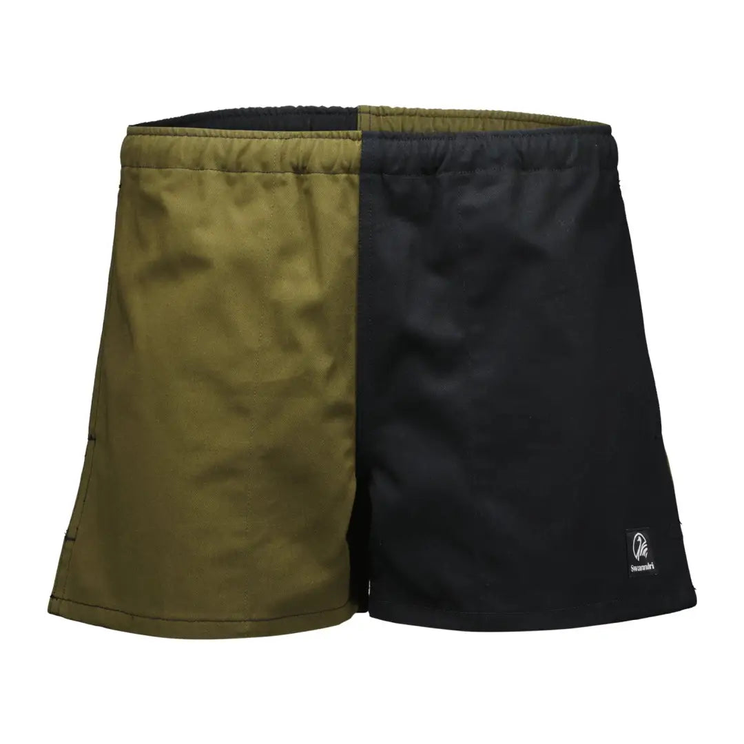 Retro Style Swanndri Cotton Harlequin Rugby Shorts