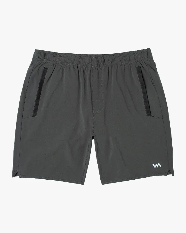 Summer Tees Yogger Stretch 17" Athletic Shorts - Slate