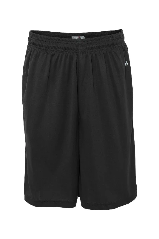 Stylish Sneakers Badger Mens B-Core Moisture Wicking Shorts w/ Pockets - Black