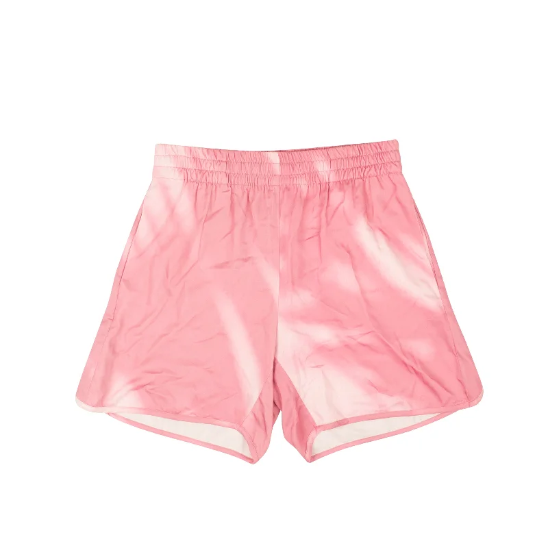 Smart Casual Pink Shadow Print Shorts