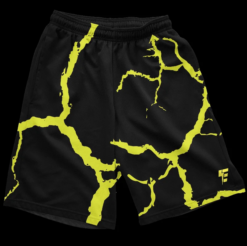 Dapper Suits Neon Electro Shock 6" Swim Trunks