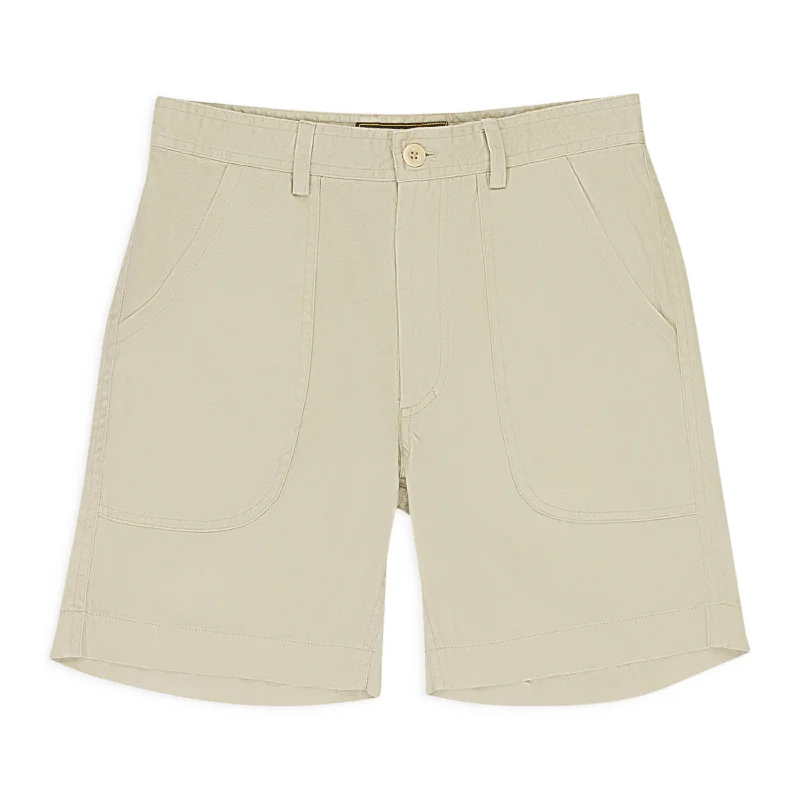 Casual Chic Khaki Freeman's Sporting Club Cotton Shorts