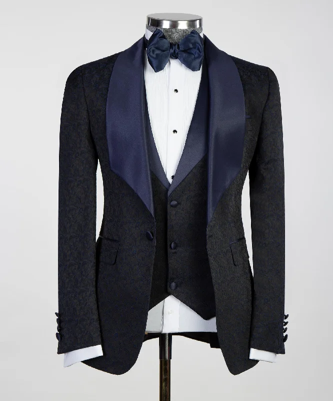 Wool Pants Blue Tuxedo