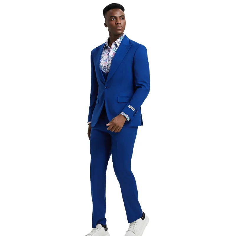 Stylish Sweaters Maroonyx Collection: Stacy Adams Indigo 3-Piece Suit