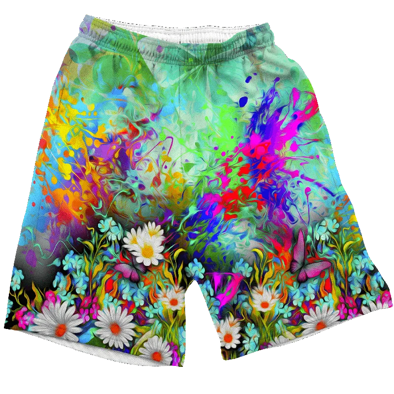 Comfortable Sneakers Flower Trip Shorts