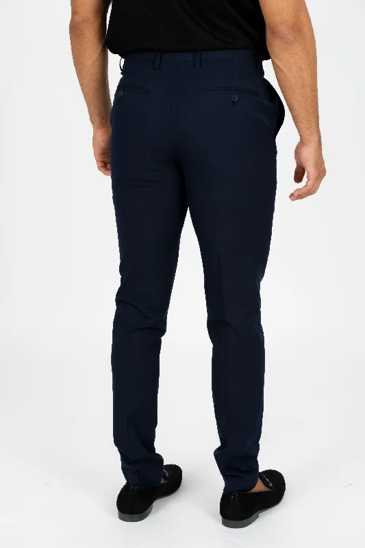 Casual Polos Heath Men's Navy Super Slim Dress Pants