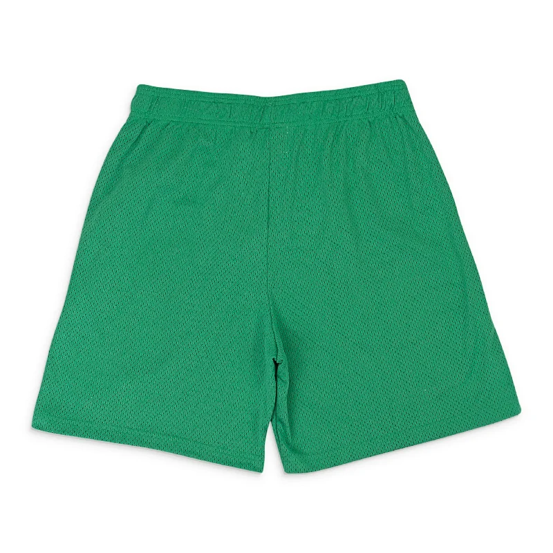 Relaxed Fit WOODSTOCK MESH GREEN SHORTS