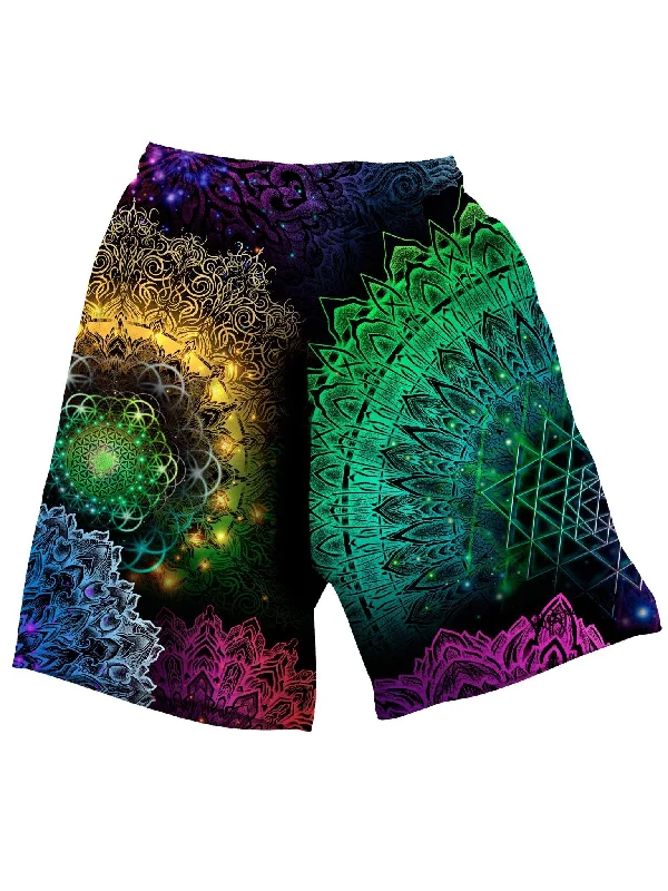 Casual Comfort Illuminated Mandala Shorts