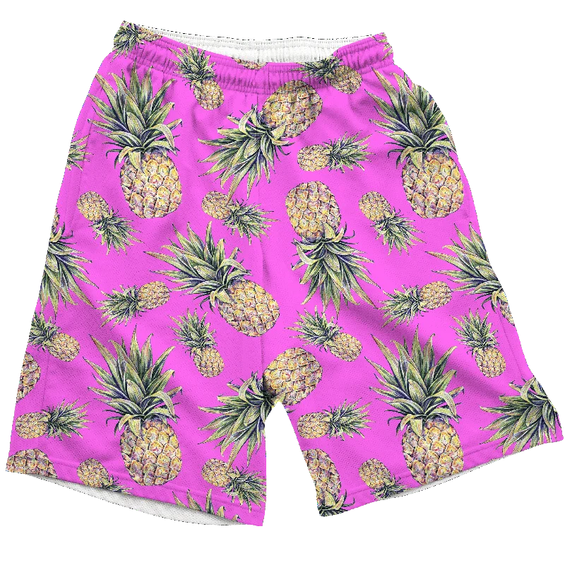 Cool Hoodies Pink Pineapple Shorts