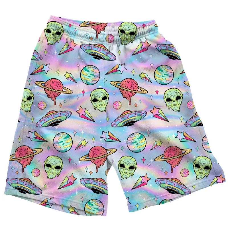 Luxury Comfort Neon Space Trip Shorts