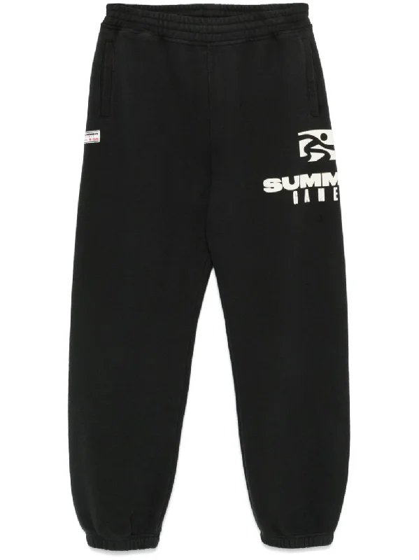 Slim Trousers Logo-Print Track Pants