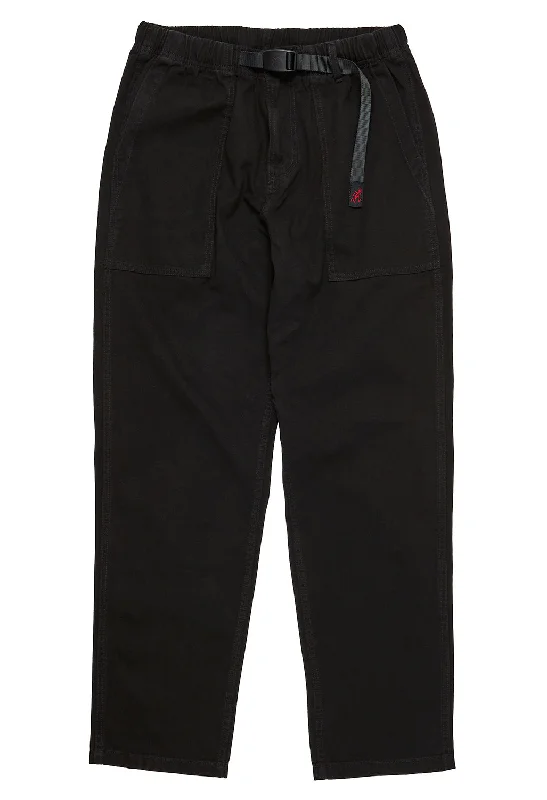 Premium Fabric Gramicci Loose Tapered Ridge Pants - Black