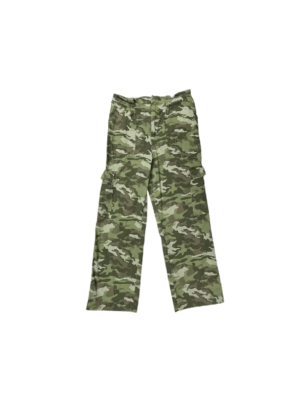 Designer Ties Pants Cargo & Utility By Eddie Bauer In Camouflage Print, Size: M